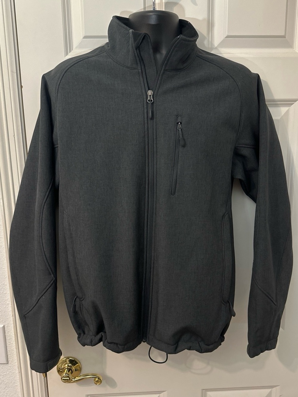 Kirkland Signature Men's Charcoal Black Softshell Jacket